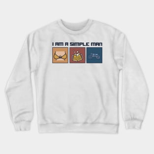 I am a simple man dirt bike shirt Crewneck Sweatshirt